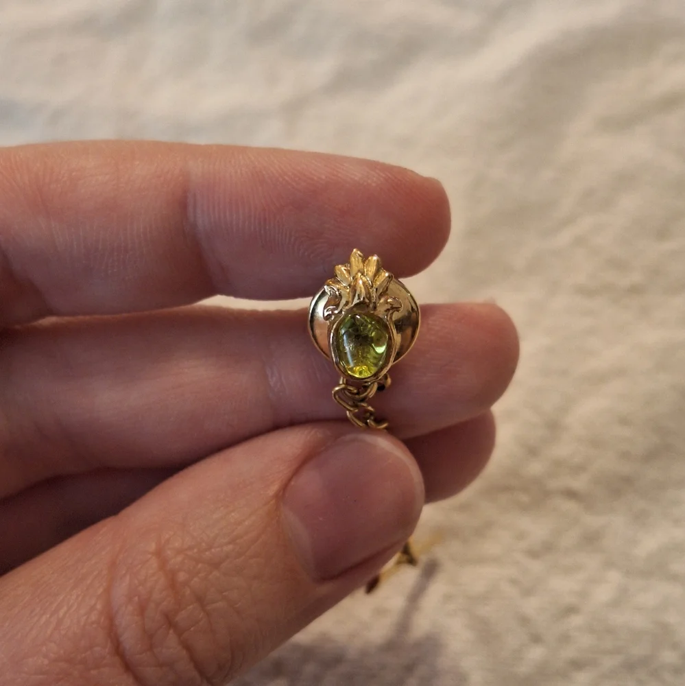 Gold Pineapple Tie Tack
